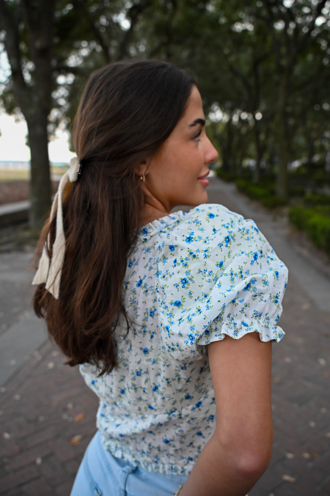 Fields of Happy Floral Top