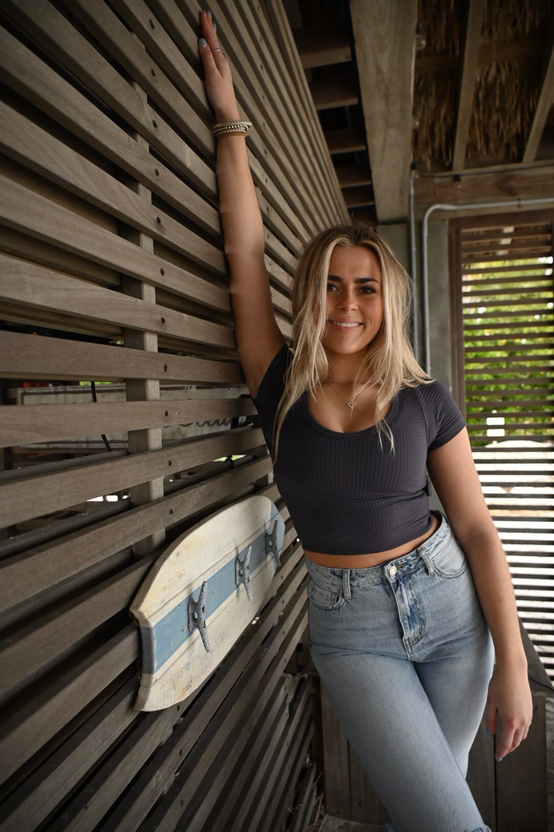 Pretty Little Thing Crop Top (Asphalt Gray)