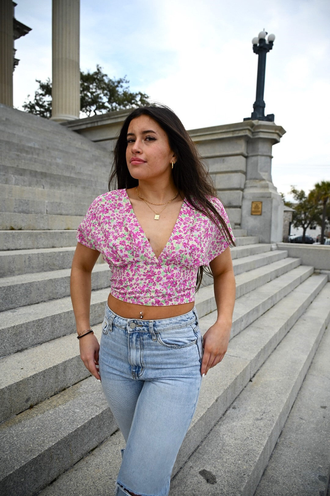 Too Sweet Tie-Back Top