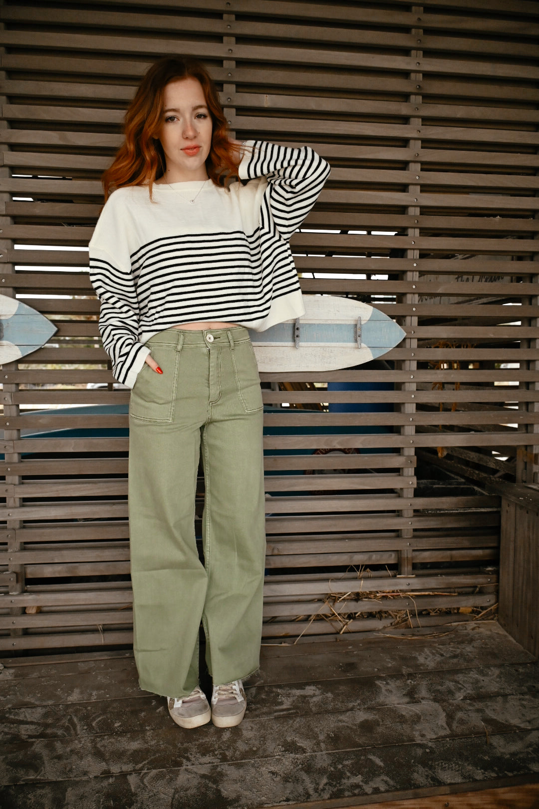 Avocado Queen Wide Leg Pants