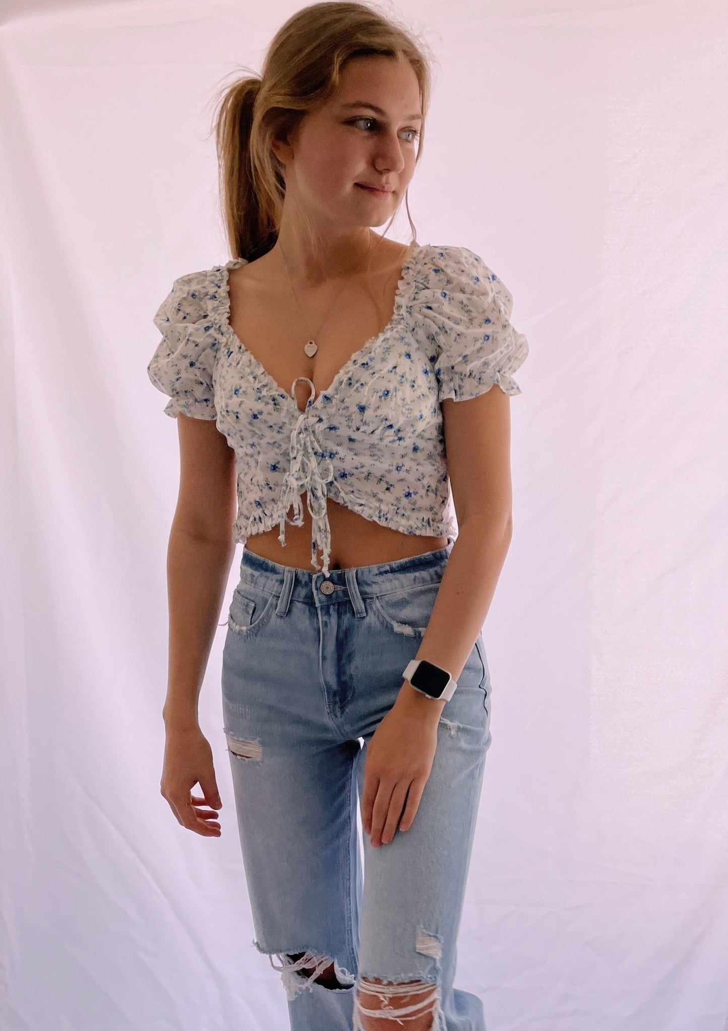 Fields of Happy Floral Top