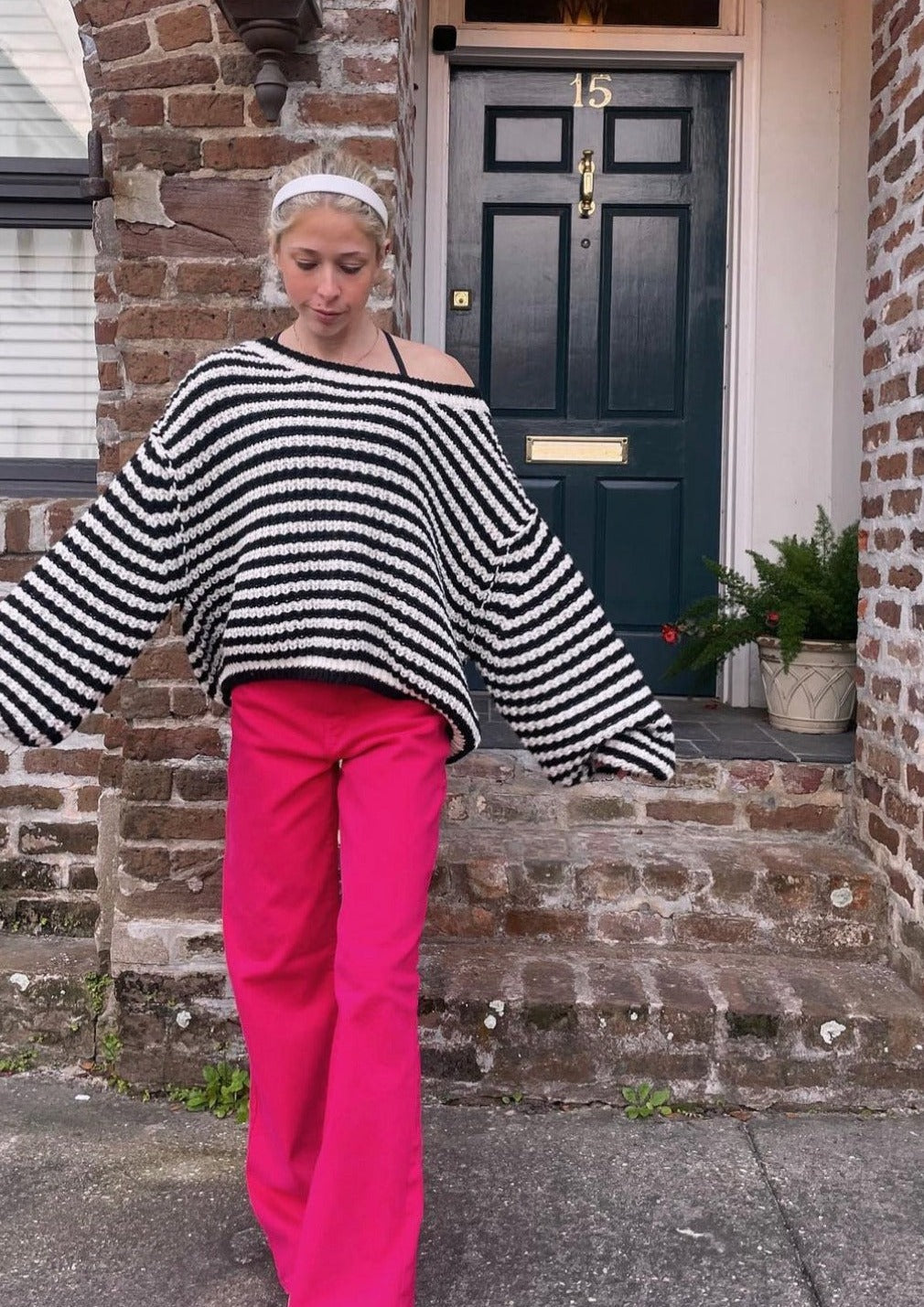 Pop of Color Pink Jeans