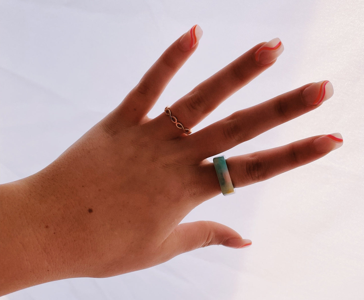 Color Splash Resin Ring