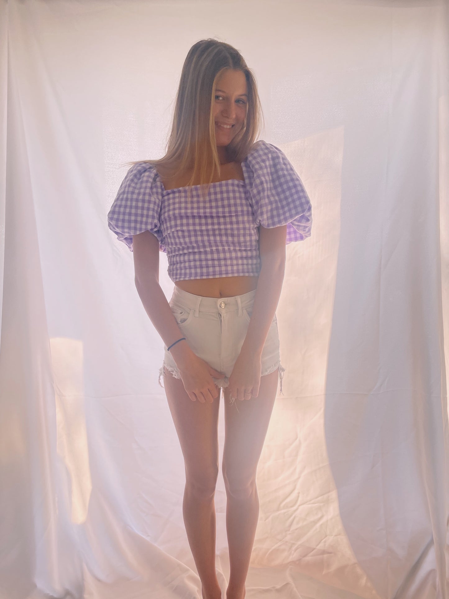 Good-bye Winter Gingham Top