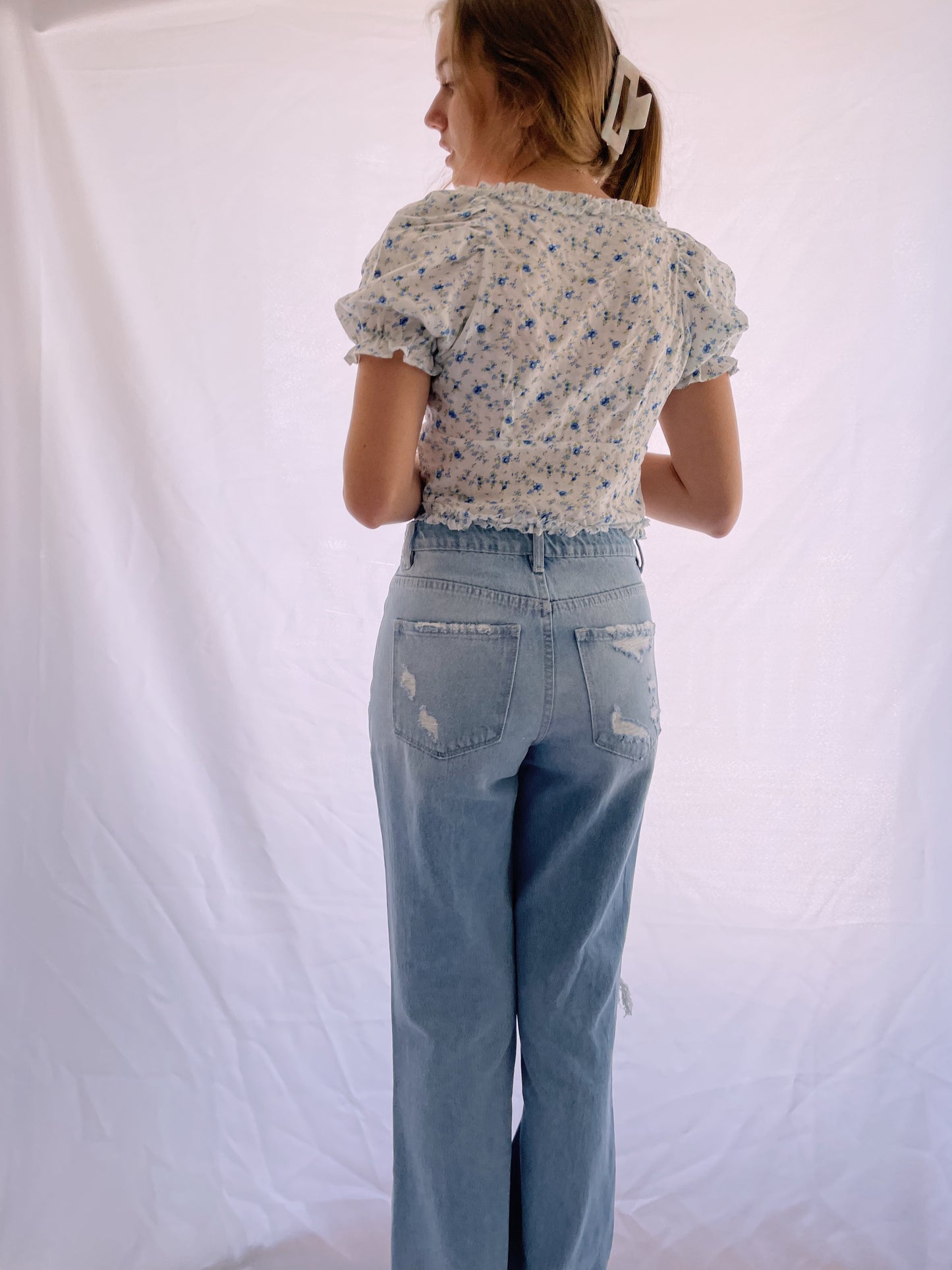 Fields of Happy Floral Top