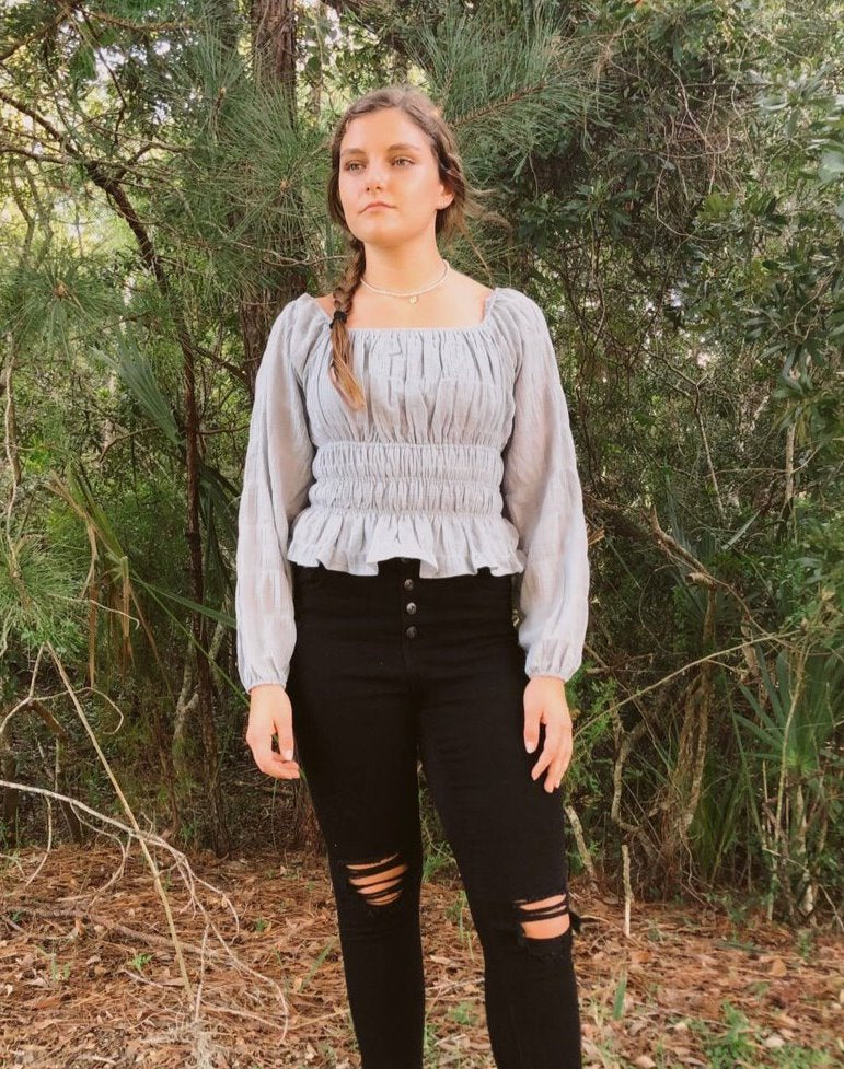 Misty Blue Top