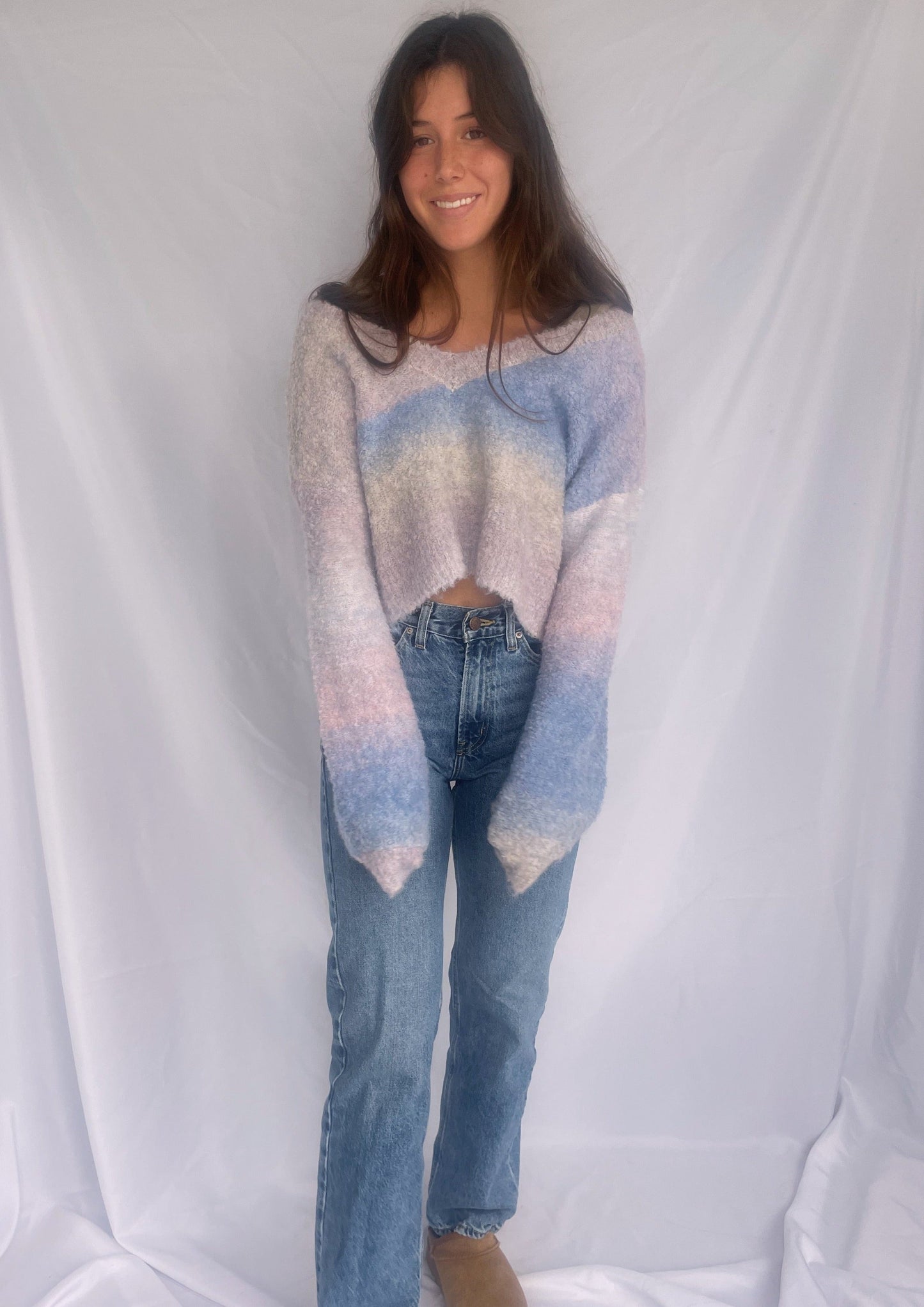 All The Best Memories Ombre Sweater