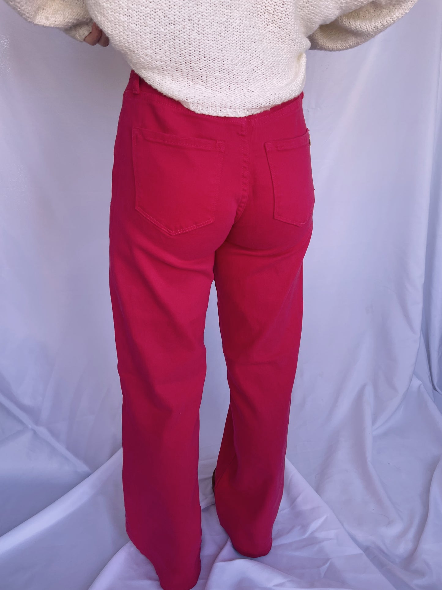 Pop of Color Pink Jeans