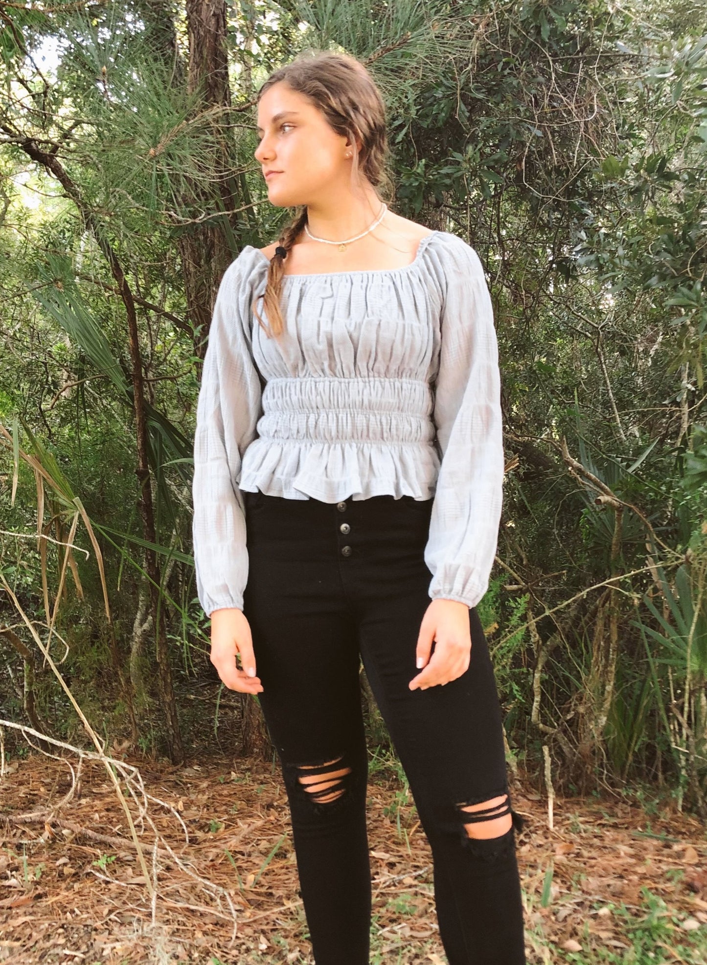 Misty Blue Top