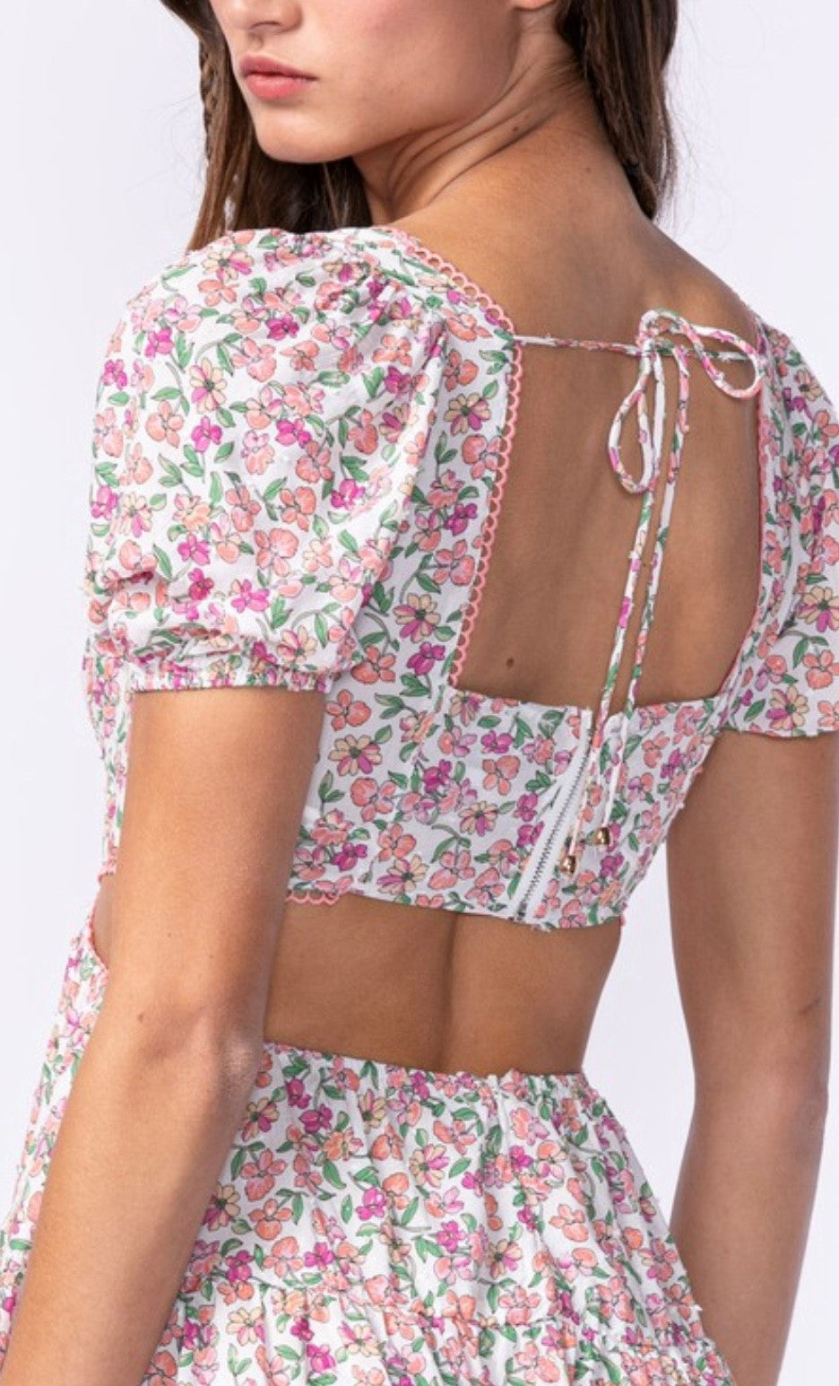 It's Ok To Stare Pink Floral Dress