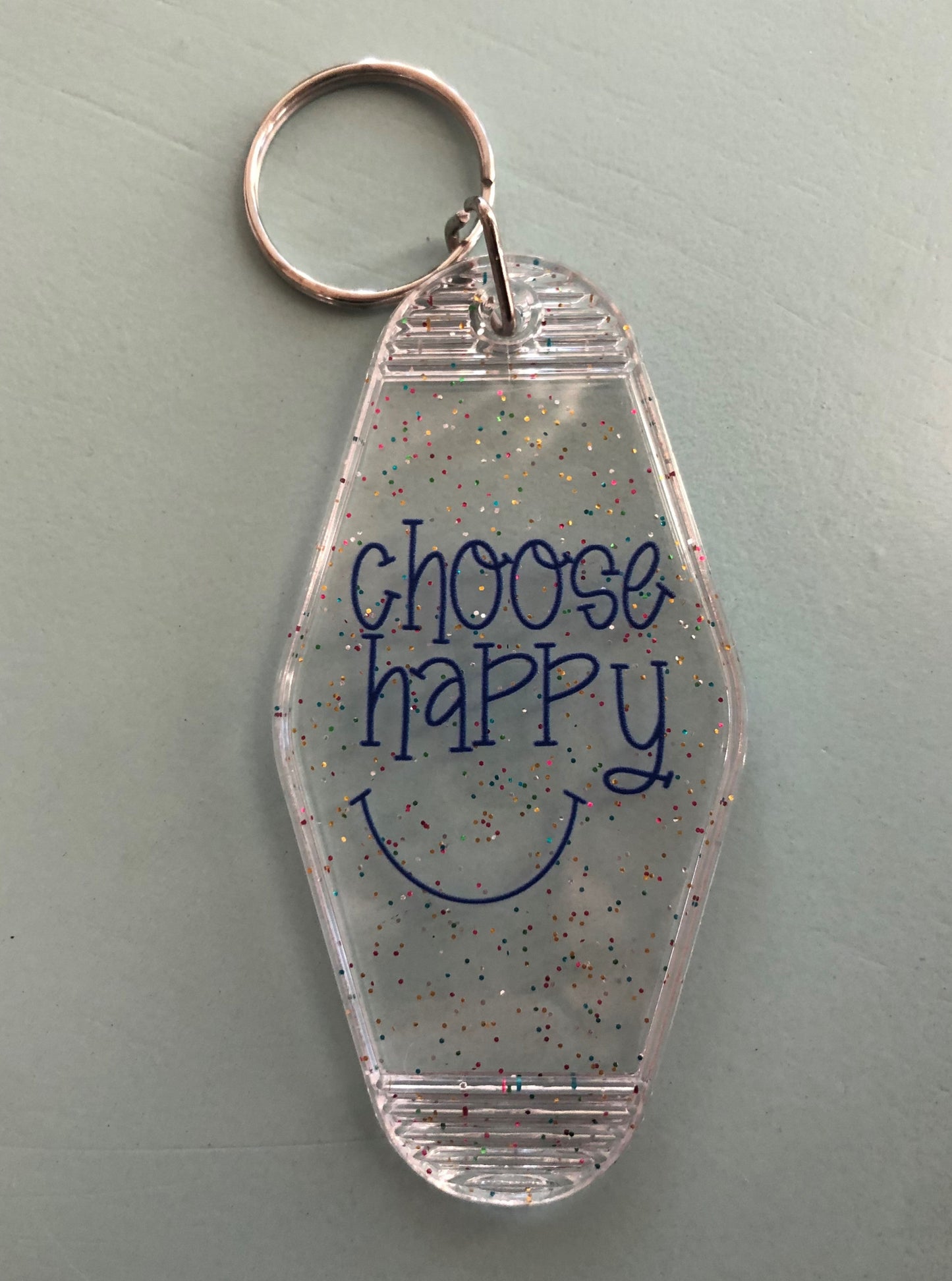 Choose Happy Keychain