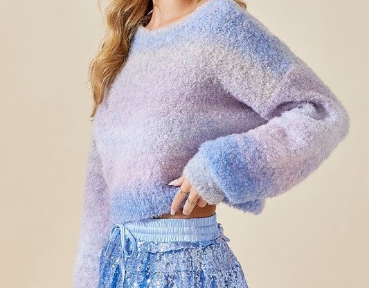 All The Best Memories Ombre Sweater