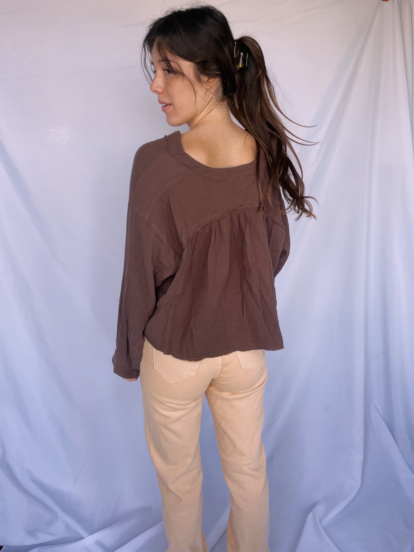 Cute and Casual Chocolate Top